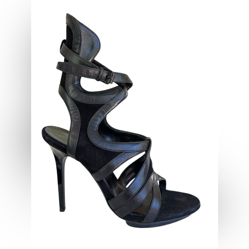 Elegant Black Strappy Heels